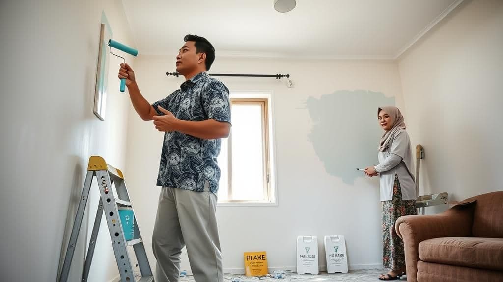 Cat rumah sendiri murah