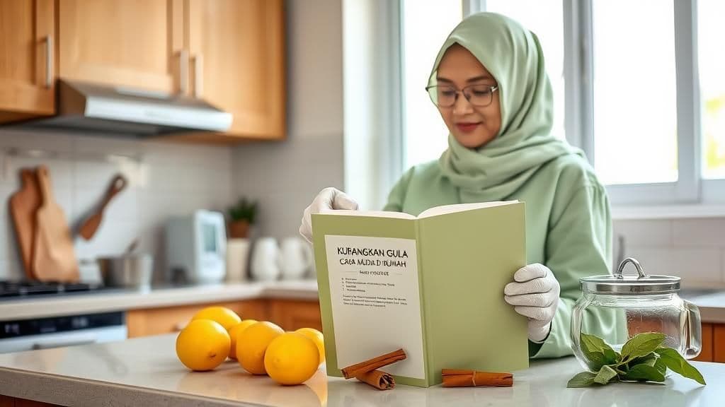 Kurangkan gula cara mudah di rumah