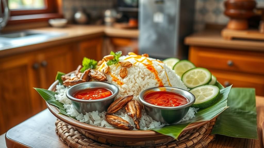 1. nasi lemak sedap kat rumah