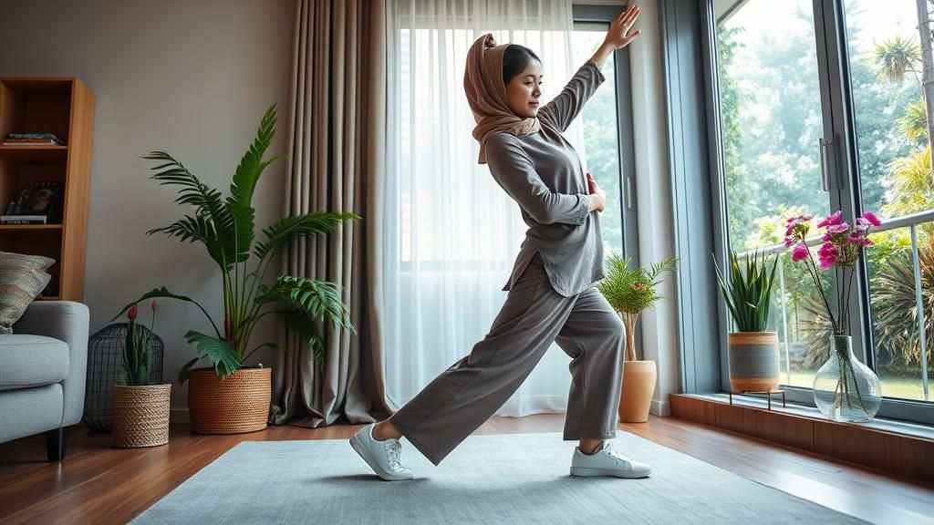 Senaman ringan dekat rumah Malaysia